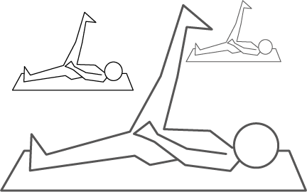 An icon of a group of people doing mat-based pilates