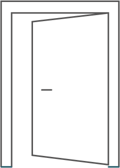 An icon of an open, welcoming door