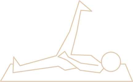 An icon of a person with one leg raised doing mat-based pilates